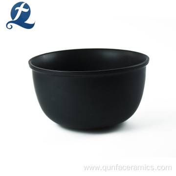 Wholesale Black Small Cute On-glazed Ceramic Bowl